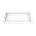 DreamLine B1DS6034XXC0001 DreamStone Center Drain Single Threshold Shower Base in White