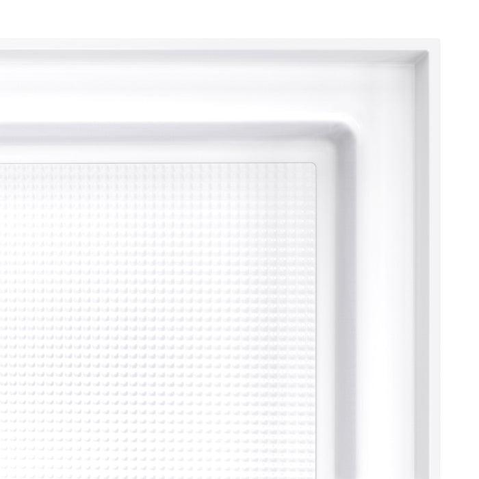 DreamLine BWDS60361MC0001 DreamStone 36"D x 60"W Shower Base and Wall Kit in White Modern Subway Pattern