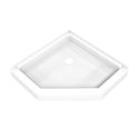 DreamLine B3DS3636XXC0001 DreamStone Corner Drain Neo-Angle Shower Base in White