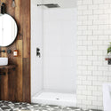 DreamLine BWDS42341TC0001 DreamStone Shower Base and Wall Kit in White Subway Pattern