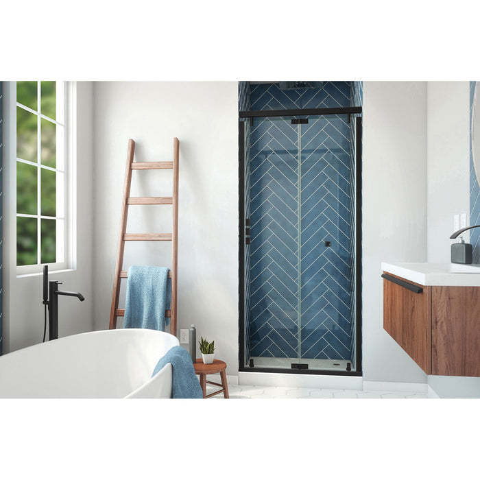 DreamLine SHDR-4536741-09 Butterfly-S 34-35 1/2" W x 74" H Semi-Frameless Sliding Bi-Fold Shower Door in Satin Black
