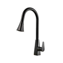 Houzer CAT-172-MB Catori Series Matte Black Single Handle Pull-Out Kitchen Faucet