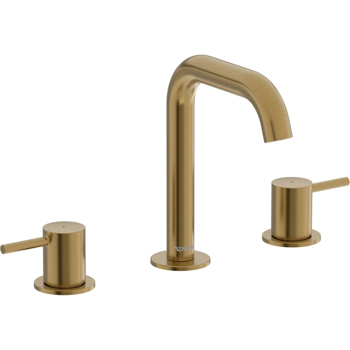 Duravit CE1060005U37 DuraCircle 7 1/2" Two Handle Widespread Bathroom Faucet in Brushed Gold