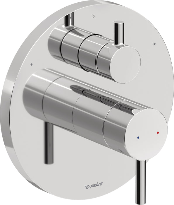 Duravit CE5310014U10 DuraCircle Thermostatic Shower Trim with Diverter in Chrome