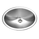 Houzer CHO-1800-1 Opus 18" Stainless Steel Undermount Oval Bowl Bathroom Sink
