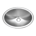 Houzer CHT-1800-1 Opus 18" Stainless Steel Drop-in Oval Bathroom Sink without Overflow
