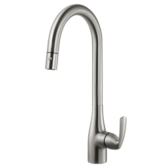 Houzer CORPD-569-BN Cora Series Brushed Nickel Single Handle Pull-Down Kitchen Faucet