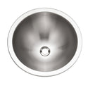 Houzer CR-1620-1 Opus 16" Stainless Steel Undermount Round Bathroom Sink without Overflow