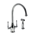 Houzer CRLSS-650-PC Charleston Series Polished Chrome Dual Handle Kitchen Faucet