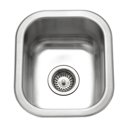 Houzer CS-1307-C Club 13" Stainless Steel Undermount Small Bar and Prep Sink