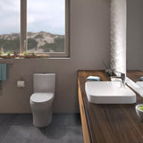 TOTO CST446CEMFGN#01 Aquia IV Universal Height Dual Flush Elongated Two-Piece Toilet, White