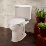 TOTO CST454CEFG#01 Drake II Universal Height Two-Piece Toilet with Left Hand Lever