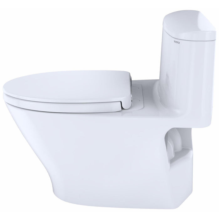 TOTO CST642CUFGAT40#01 Nexus 1.0 GPF One Piece Elongated Universal Height Toilet with Tornado Flush - Less Seat