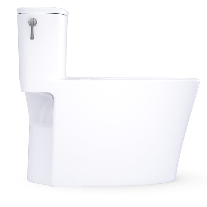 TOTO CST686CEFGAT40#01 Aurora One-Piece Washlet+ Universal Height 1.28 GPF Elongated Toilet, No Seat