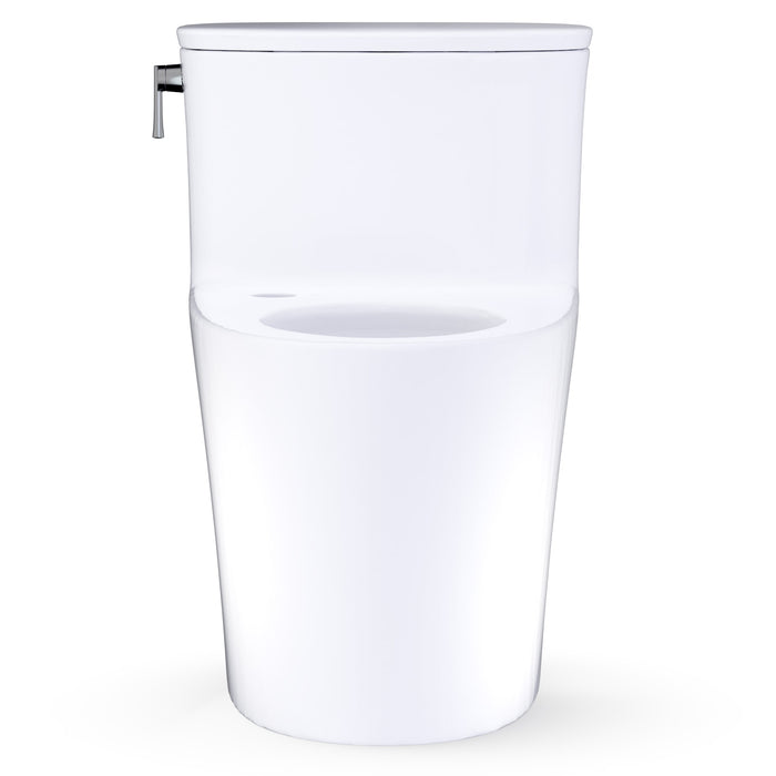 TOTO CST686CEFGAT40#01 Aurora One-Piece Washlet+ Universal Height 1.28 GPF Elongated Toilet, No Seat