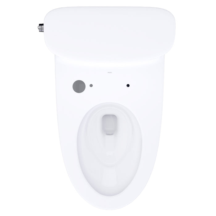 TOTO CST686CEFGAT40#01 Aurora One-Piece Washlet+ Universal Height 1.28 GPF Elongated Toilet, No Seat