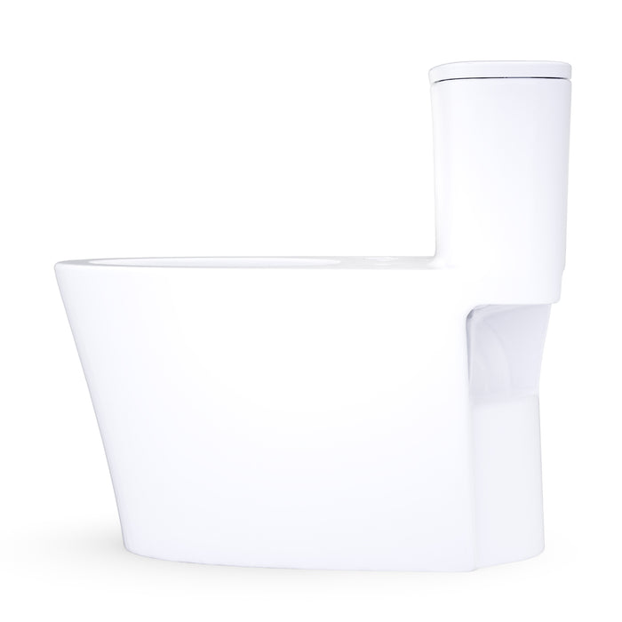 TOTO CST686CEFGAT40#01 Aurora One-Piece Washlet+ Universal Height 1.28 GPF Elongated Toilet, No Seat