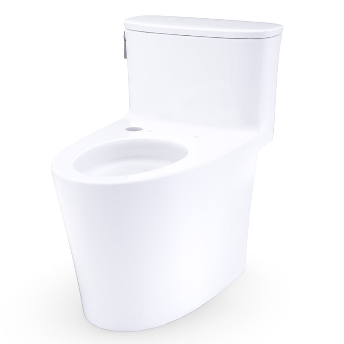 TOTO CST686CEFGAT40#01 Aurora One-Piece Washlet+ Universal Height 1.28 GPF Elongated Toilet, No Seat
