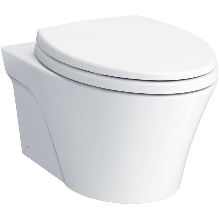 TOTO CT426CFGT40#01 AP Washlet+ Wall Mounted Elongated Universal Height Skirted Toilet Bowl (Seat Not Included)
