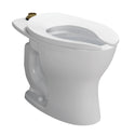 Commercial floor-mounted elongated toilet with top spud connection, Universal Height, and TORNADO FLUSH bowl design