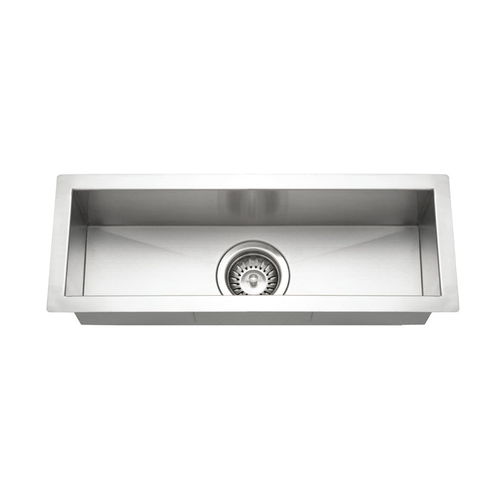 Houzer CTB-2385 Contempo Trough 23" Stainless Steel Undermount Bar Sink