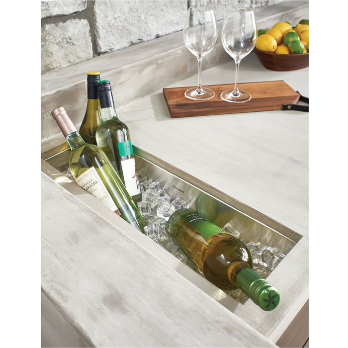 Houzer CTB-3285 Contempo Trough 32" Stainless Steel Undermount Single Bowl Bar Sink with Strainer & Grid