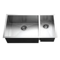 Houzer CTO-3370SR Contempo 33" Stainless Steel Undermount 70/30 Double Right Prep Bowl Kitchen Sink