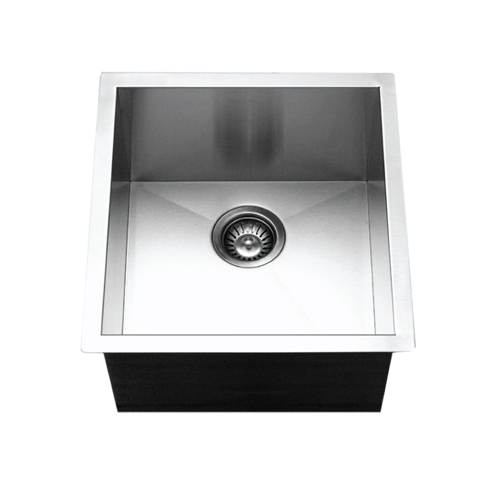 Houzer CTR-1700 Contempo 17" Stainless Steel Undermount Single Bowl Bar Sink