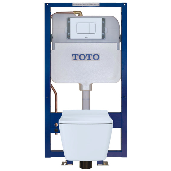 TOTO CWT449249CMFG#WH SP Wall Hung Toilet and In-Wall Tank System