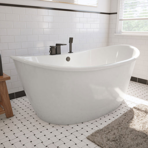 DreamLine BTCA6636WFXXC00 Caspian 66-inch Freestanding Double Slipper 2-Person Bathtub