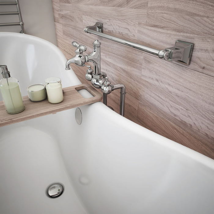 DreamLine BTCP6928HFXXC00 Chesapeake 69" L x 31"H Acrylic Freestanding Bathtub with White Finish