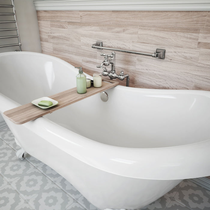 DreamLine BTCP6928HFXXC00 Chesapeake 69" L x 31"H Acrylic Freestanding Bathtub with White Finish