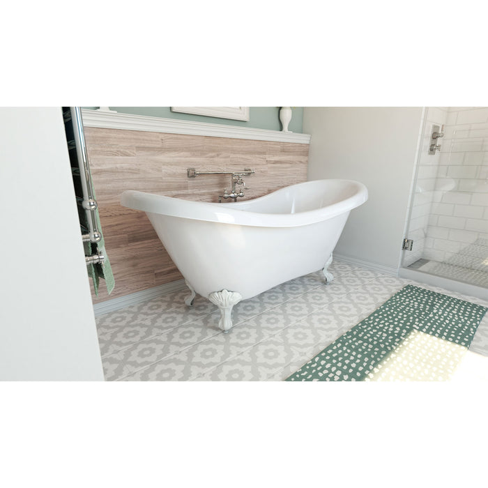 DreamLine BTCP6928HFXXC00 Chesapeake 69" L x 31"H Acrylic Freestanding Bathtub with White Finish