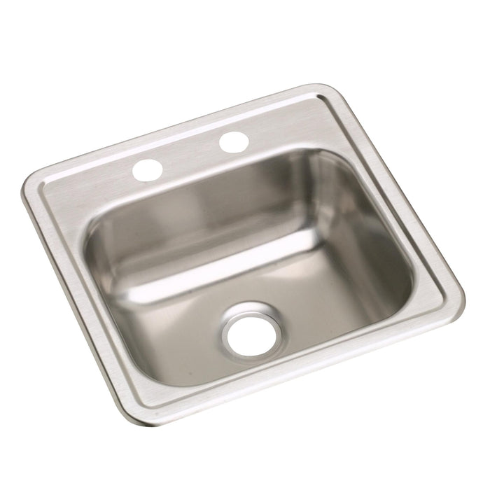 Elkay DW10115152 Stainless Steel 2-Hole Single-Bowl Drop-In Sink
