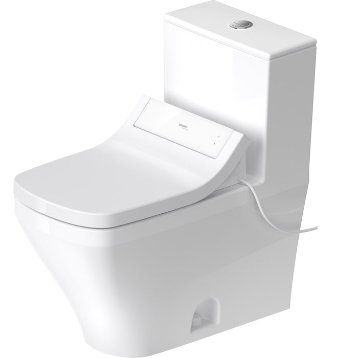 Duravit D4058600 DuraStyle 1.32/0.92 GPF Dual Flush One Piece Toilet with Bidet Seat