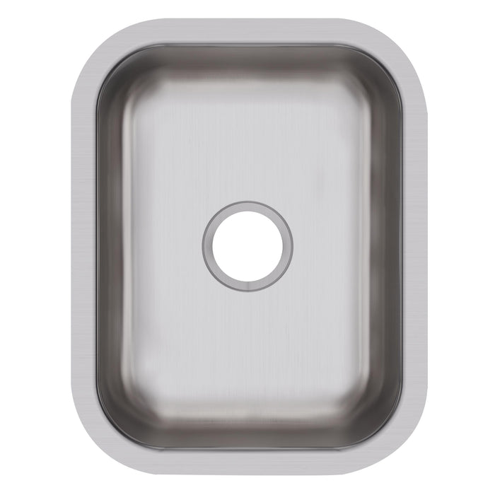 Elkay DCFU1318 16" x 20-1/2" Stainless Steel Single-Bowl Undermount Bar/Prep Sink in Soft Satin