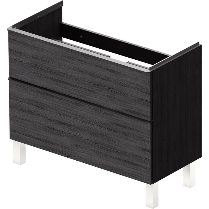 Duravit DE43980BD160000 D-Neo 38 3/4" Wall Mount Single Vanity Cabinet in Black Oak