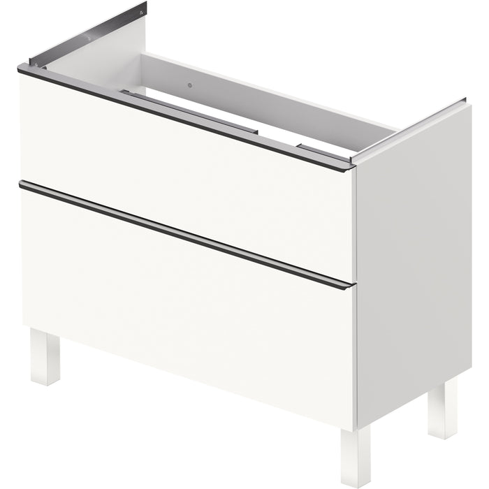 Duravit DE43980BD180000 D-Neo 38 3/4" Wall Mount Single Vanity Cabinet in Matte White