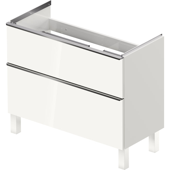 Duravit DE43980BD220000 D-Neo 38 3/4" Wall Mount Single Vanity Cabinet in High Gloss White
