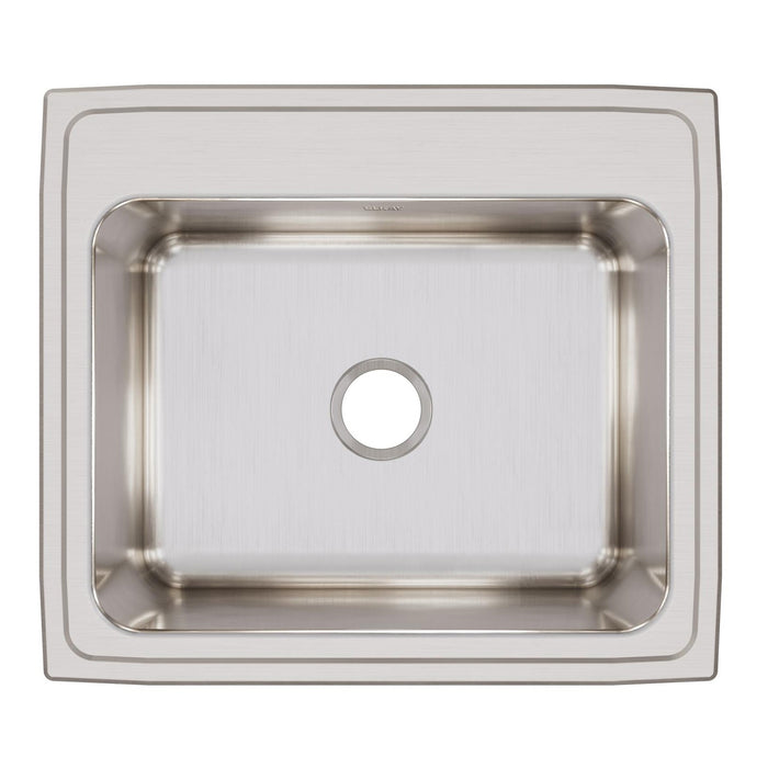 Elkay DLR2522120 25" x 22" Stainless Steel Single-Bowl Drop-In Kitchen Sink in Lustrous Satin