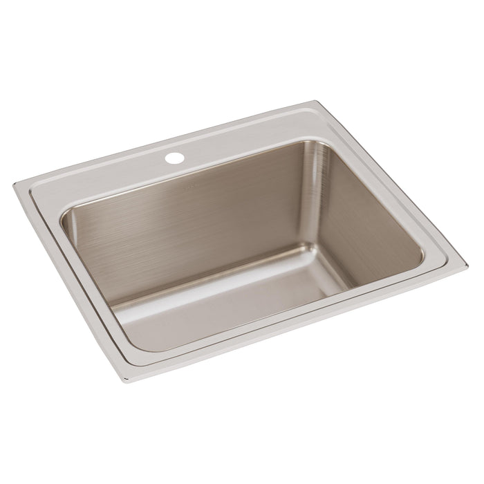 Elkay DLR2522121 Stainless Steel 1-Hole Single-Bowl Drop-In Kitchen Sink