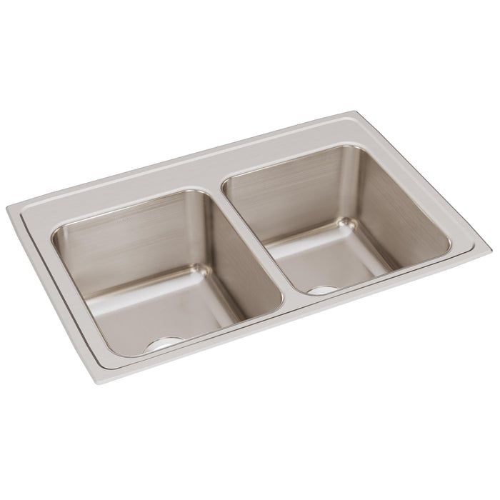 Elkay DLR3322120 Stainless Steel Double-Bowl Drop-In Kitchen Sink