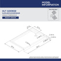 DreamLine DL-6145R-01 30"D x 60"W x 75 5/8"H Right Drain Acrylic Shower Base and QWALL-3 Backwall Kit In White - Bath4All