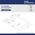 DreamLine DL-6190L-01 32"D x 60"W x 76 3/4"H Left Drain Acrylic Shower Base and QWALL-5 Backwall Kit In White - Bath4All