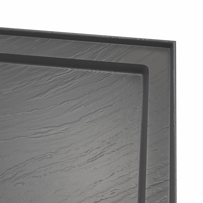 DreamLine DLT-1132601-T44 SlimLine 32"D x 60"W x 2 3/4" Left Drain Single Threshold Shower Base in Slate Gray