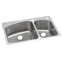Elkay DPXSR2250R2L Stainless Steel Double-Bowl Dual-Mount Sink