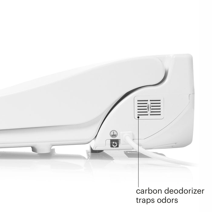 Brondell DR801-RW Swash Select Sidearm Bidet Seat with Warm Dryer and Deodorizer, Round White