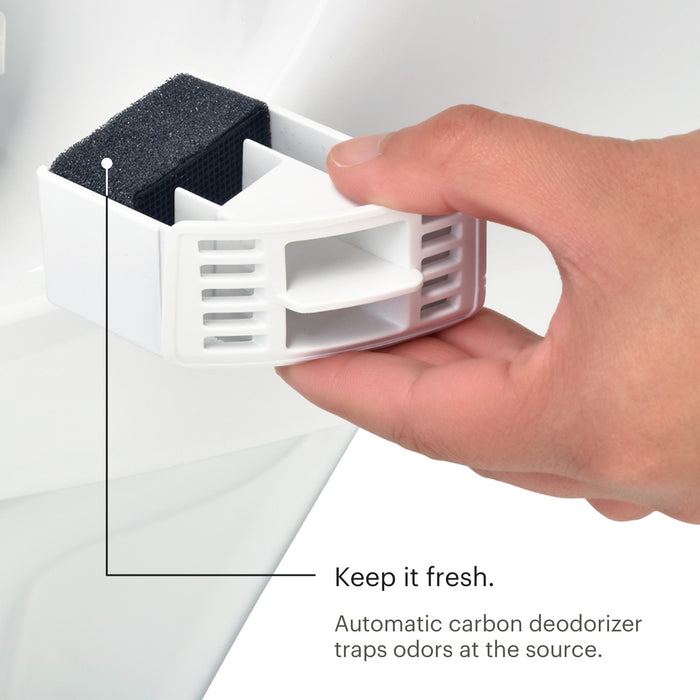 Brondell DR801-EW Swash Select Sidearm Bidet Seat with Warm Dryer and Deodorizer, Elongated White