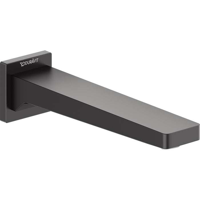 Duravit DS5240009U46 DuraSquare 8 1/8" Tub Spout in Matte Black