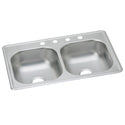 Elkay DSE233194 Stainless Steel 4-Hole Double-Bowl Drop-In Sink